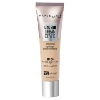 美宝莲粉底液, Maybelline | Maybelline Dream Urban Cover SPF50 Foundation 121ml (Various Shades)商品图片 额外7.5折, 满$1享8折, 满折, 额外七五折