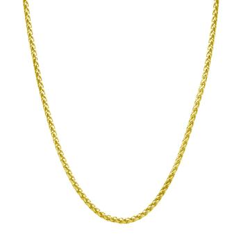商品Wheat Chain 18" Necklace in Gold Plate or Silver Plate,商家Macy's,价格¥365图片