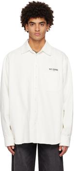 We11done | White Printed Shirt商品图片,3.9折