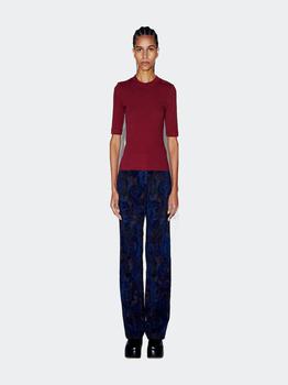 ROSETTA GETTY, ROSETTA GETTY | Cropped Sleeve Tee Garnet (Red)商品图片 