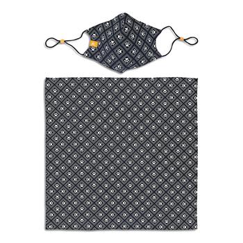 商品ConStruct | x Best Friends Unisex Paw Print Geo Curved Mask and Bandana Set,商家Macy's,价格¥122图片