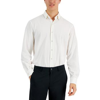 Alfani | Men's Regular Fit Travel Ready Knit Solid Dress Shirt, Created for Macy's商品图片,额外7折, 额外七折