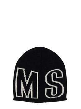 MSGM | MSGM Logo Intarsia-Knit Beanie商品图片,5.3折