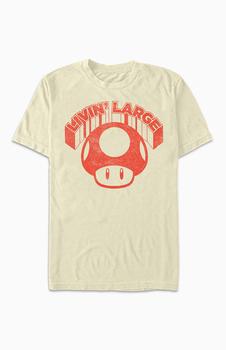 推荐Mario Mushroom Livin' Large T-Shirt商品