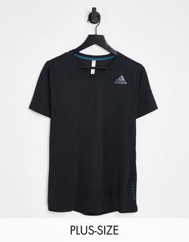 推荐adidas Plus HEAT.RDY t-shirt in black商品