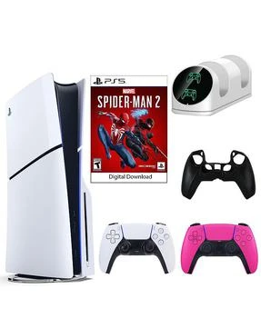 SONY | PS5 SpiderMan 2 Console with Extra Pink Dualsense Controller, Dual Charging Dock and Silicone Sleeve,商家Bloomingdale's,价格¥6023