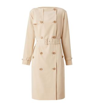 加拿大巴宝莉风衣, Burberry | Silk Crepe de Chine Trench Dress商品图片 