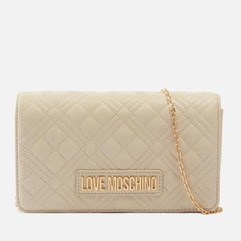 Love Leather, Love Moschino | Love Moschino Quilted Leather Cross Body Bag商品图片 额外7.5折, 额外七五折