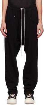 rick owens男裤, Rick Owens | Black Drawstring Cargo Pants商品图片 额外8.5折, 额外八五折