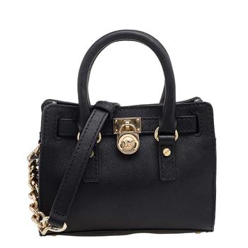 推荐MICHAEL Michael Kors Black Saffiano Leather Mini Hamilton Shoulder Bag商品