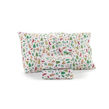 商品Printed Flannel Standard Pillowcases, Set of 2, Created for Macy's图片
