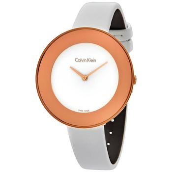 手表女ck精选, Calvin Klein | Chic White Dial Ladies Watch K7N236K2商品图片 1.6折