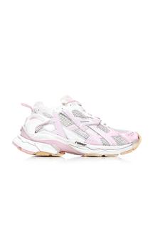 Balenciaga | Balenciaga - Women's Runner Distressed Mesh and Rubber Sneakers - Pink - IT 36 - Moda Operandi商品图片 5折