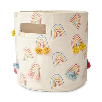 商品Rainbow Pom Pom Cotton Canvas Storage Pint图片