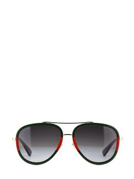 推荐Gucci Eyewear Aviator Frame Sunglasses商品
