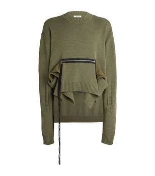 推荐Deconstructed Zip-Detail Sweater商品