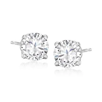 Ross-Simons | Ross-Simons Diamond Stud Earrings in Platinum 7折, 独家减免邮费