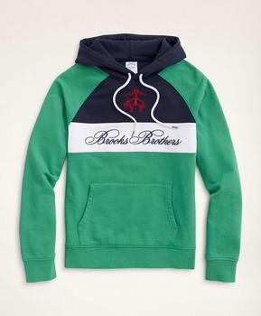 Brooks Brothers | French Terry Cotton Logo Hoodie Sweatshirt商品图片,3.8折