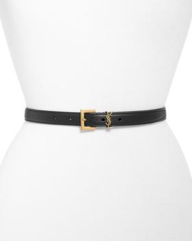 ysl腰带怎么选, Yves Saint Laurent | Women's Logo Leather Belt商品图片 