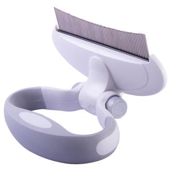 商品Pet Life | Pet Life  'Gyrater' Travel Swivel Curved Pet Grooming Pin Comb,商家Premium Outlets,价格¥136图片