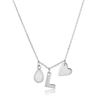商品ADORNIA | Adornia Three Charm Necklace Moonstone .925 Sterling Silver,商家Premium Outlets,价格¥92图片