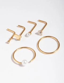 Lovisa | Pearl Butterfly 6-Pack Nose,商家Premium Outlets,价格¥136