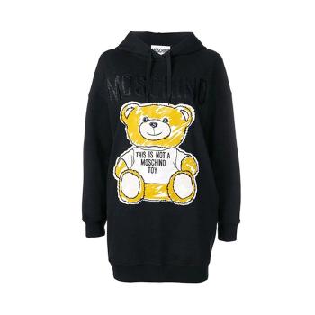 时尚莫斯奇诺卫衣女装, Moschino | MOSCHINO 女黑色女士卫衣/帽衫 DV0448-0426-1555商品图片 独家减免邮费