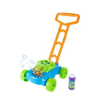 Trademark Global | Hey Play Bubble Lawn Mower - Toy Push Lawn Mower Bubble Blower Machine, Walk Behind Outdoor Activity For Toddlers, Boys And Girls 8.8折