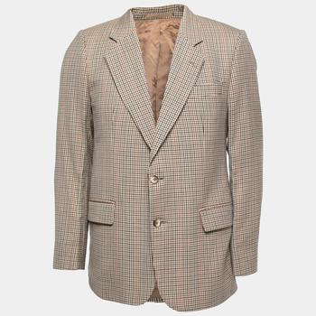 商品[二手商品] Burberry | Burberry Vintage Brown Checked Patterned Wool Single-Breasted Blazer S,商家The Luxury Closet,价格¥911图片