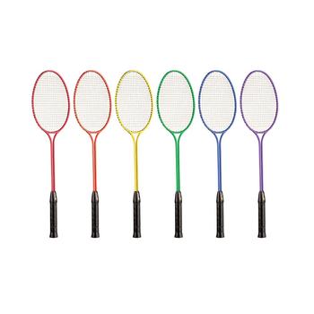商品Tempered Steel Twin Shaft Badminton Rackets, Set of 6图片