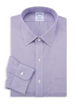 布克兄弟 衬衫, Brooks Brothers | ​​Regent-Fit Supima Cotton & Lycra Checked Dress Shirt商品图片 3折