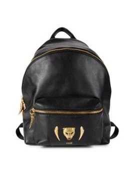 推荐Logo Leather Backpack商品