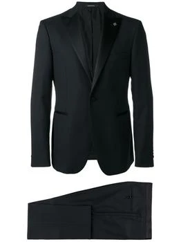 TAGLIATORE | Tailored Black Virgin Wool Suit Set,商家Premium Outlets,价格¥8535