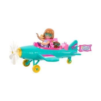 Chelsea Can Be Plane Doll and Play Set, 2-Seater Aircraft with Spinning Propeller and 7 Accessories