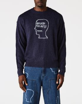 Brain Dead | Logohead Pile Crewneck Sweater商品图片,额外7.5折, 额外七五折