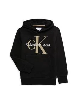 Calvin Klein | Girl's Old School Logo Pullover Hoodie,商家Saks OFF 5TH,价格¥239