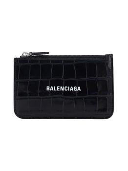 Balenciaga | Balenciaga Logo Printed Crocodile Effect Cardholder商品图片,9.1折