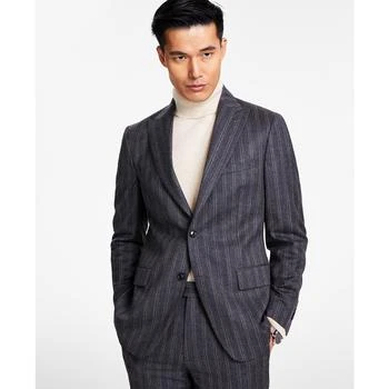 推荐Men's Slim-Fit Stretch Pinstripe Suit Jacket商品