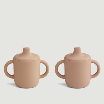 推荐Set of 2 Neil silicone cups Tuscani rose pale mix Liewood商品