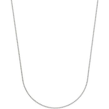 商品Beaded Link Chain Necklace (3/4mm) in 14k White Gold图片