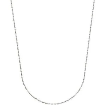 Macy's | Beaded Link Chain Necklace (3/4mm) in 14k White Gold,商家Macy's,价格¥941
