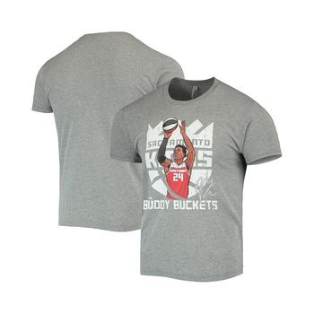 推荐Men's Buddy Hield Gray Sacramento Kings 3-Point Champ Tri-Blend T-shirt商品