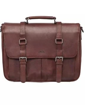 Mancini Leather Goods | Buffalo Collection Single Compartment Laptop Briefcase,商家Macy's,价格¥1671