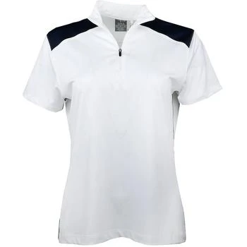 Page & Tuttle | Stretch Mock Neck Quarter Zip Short Sleeve Polo Shirt,商家SHOEBACCA,价格¥449
