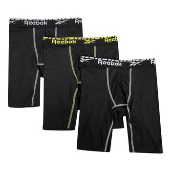 推荐Reebok Men's 3 Pack Performance Long Leg Boxer Briefs商品