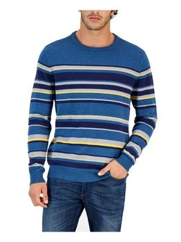 Club Room | Mens Striped Crew Neck Pullover Sweater 4.3折, 独家减免邮费