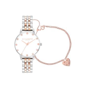 Olivia Burton | Women's Timeless Classics Two-Tone Stainless Steel Bracelet Watch Gift Set 30mm商品图片,7.5折