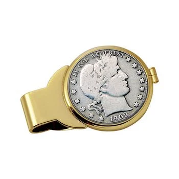 American Coin Treasures | Men's Silver Barber Half Dollar Coin Money Clip 