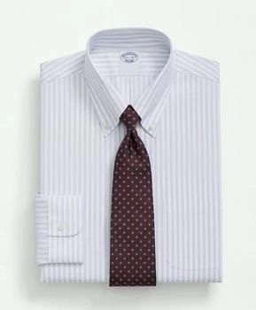 Brooks Brothers | Stretch Supima® Cotton Non-Iron Poplin Polo Button Down Collar Track Striped Dress Shirt,商家Brooks Brothers,价格¥873