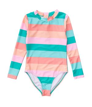 商品Sunset Stripe Long Sleeve Surf Suit (Infant/Toddler/Little Kids/Big Kids)图片